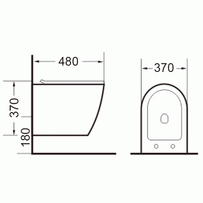 Унитаз Timo Kulo TK-403 подвесной с сиденьем Микролифт