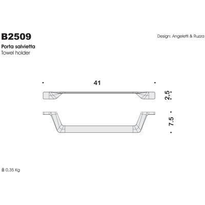 Полотенцедержатель Colombo Design Alize B2509 Хром