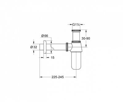 Сифон Grohe 28920000 Хром