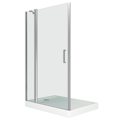 Душевая дверь в нишу Good Door Pandora WTW-140 140 профиль Хром стекло прозрачное