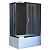 Душевой уголок Royal Bath BP 100х80 RB8100BP-C-CH-R с поддоном профиль Хром стекло матовое