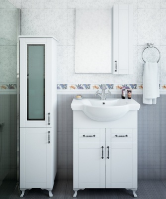 Шкаф пенал Sanflor Глория 32 L С000005722 Белый