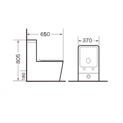 Унитаз компакт Grossman GR-4445 с бачком и сиденьем Микролифт