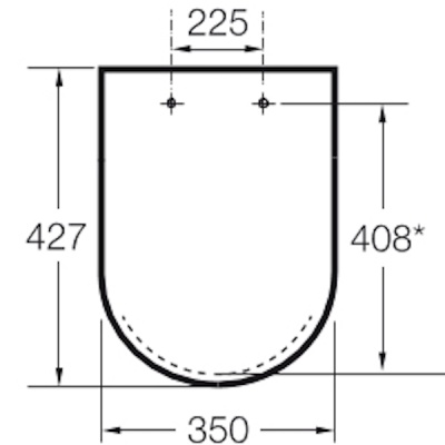 Крышка-сиденье для унитаза Roca The Gap 801730004 Белая без микролифта