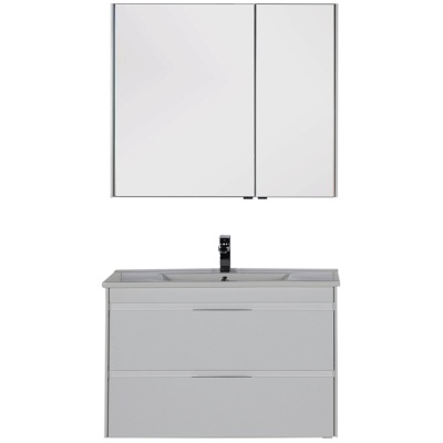 Комплект мебели для ванной Aquanet Тулон 100 183624 подвесной Белый