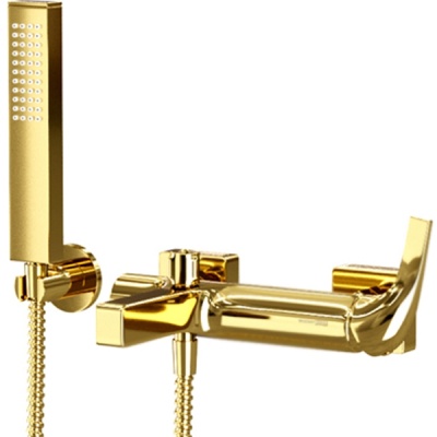 Смеситель для ванны WasserKRAFT Sauer 7101 Золото глянцевое