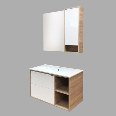 Тумба с раковиной Comforty Гамбург 90 4142225 подвесная Дуб сонома