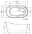 Акриловая ванна BelBagno BB301 153x80 Белая
