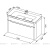 Тумба под раковину Aquanet София 105 199870 подвесная Белый глянец 199870