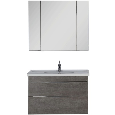 Комплект мебели для ванной Aquanet Эвора 100 183165 подвесной Дуб антик