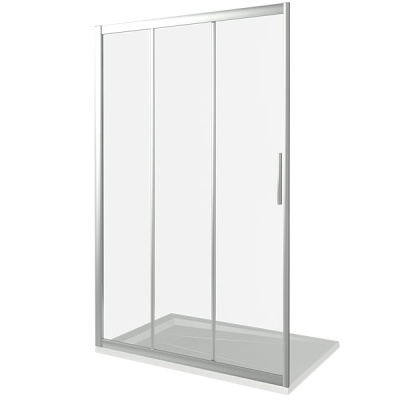 Душевая дверь в нишу Good Door Orion WTW-120 120 профиль Хром стекло прозрачное