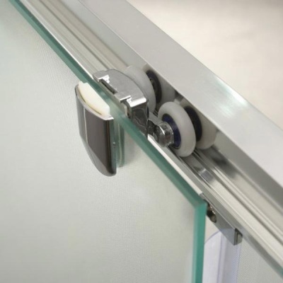 Душевая дверь BelBagno Uno 125x185 профиль Хром стекло рифленое