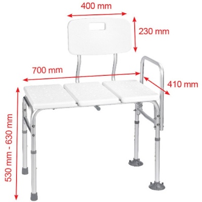Скамейка в ванну Ridder Assistent А0120101 Белый, Хром Скамейка в ванну Ridder Assistent А0120101 Белый, Хром