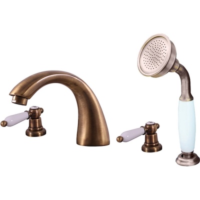 Смеситель на борт ванны Rav Slezak Morava retro MK569.5SSM Бронза