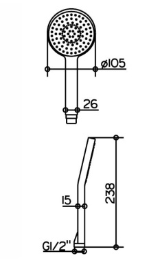 Душевая лейка Keuco Edition 11 51180 010300 Хром