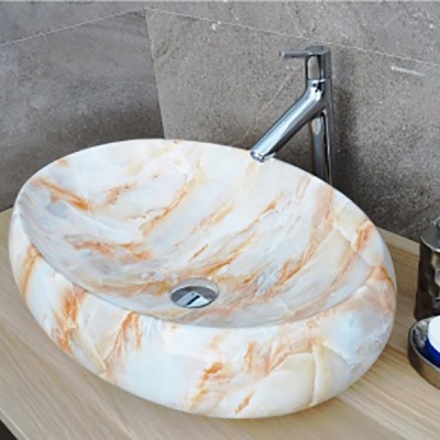 Раковина-чаша CeramaLux 59 166 Белая Оранжевая