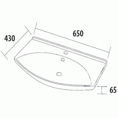 Комплект мебели для ванной Aquanet Остин 65 209013 подвесной Белый глянец