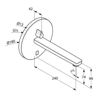 Смеситель для раковины Kludi Zenta 3840105 Хром