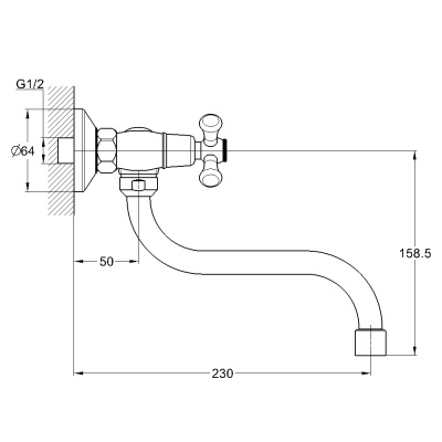 Смеситель для кухни G-Lauf QTZ12-A827 Хром
