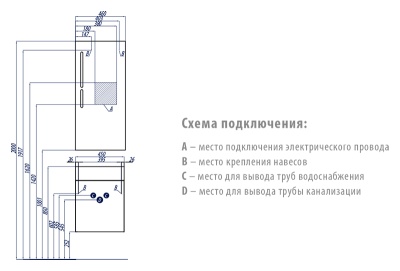 Тумба с раковиной Акватон Эклипс 46 со смесителем Agger Punctual A1602100 Эбони темный
