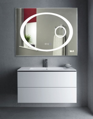 Зеркало WeltWasser Gabi 100x80 с подсветкой и динамиками 10000000972 Хром