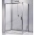 Душевая дверь в нишу Good Door Antares WTW-140 140 профиль Хром стекло прозрачное