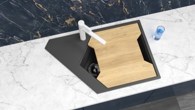 Кухонная мойка KitKraken River White 77 Белая