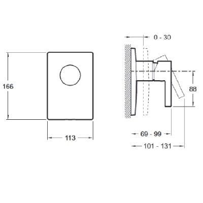 Смеситель для душа Jacob Delafon Stillness E98711-CP Хром