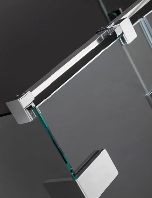 Душевая дверь в нишу Radaway Euphoria DWJ 90x200 профиль хром, стекло прозрачное, крепления слева