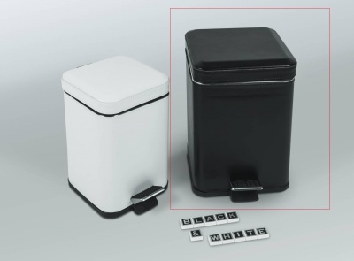 Ведро для мусора Colombo Design Black&White B9211.EPN Черный