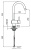 Смеситель для кухни Webert Kitchen Indo Plus IP920302 Хром