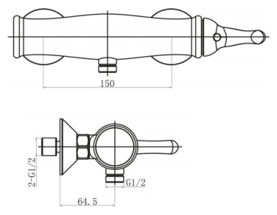 Смеситель для душа BelBagno Tiffani TIF-ESDM-CRM Хром