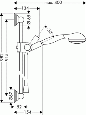 Душевой гарнитур Axor Carlton 27947090 Хром/золото