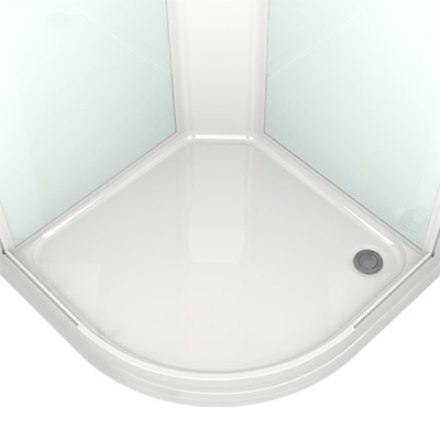 Душевая кабина Domani-Spa Delight 110 100x100 DS01D110LPcCl00 профиль Графит задние стенки Розовые