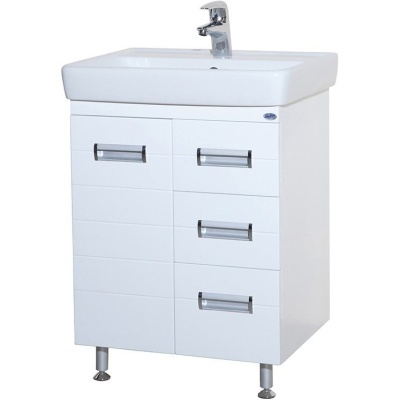 Тумба c раковиной Bellezza Сиена 60 2 ящика Белая