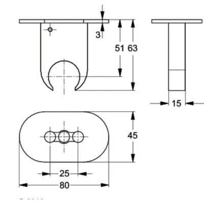Держатель ручного душа Ideal Standard IdealRain Pro B9846AA Хром