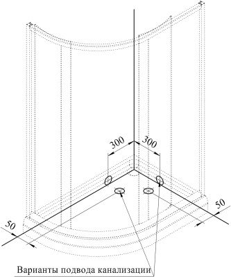 Душевой уголок Radomir 120x80 L 1-03-1-1-0-0081 с поддоном профиль Белый стекло матовое