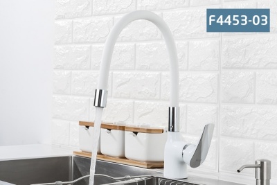 Смеситель для кухни Frap F4453 Белый Хром