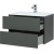 Комплект мебели для ванной Aquanet Алвита 80 241387 подвесной Серый антрацит Комплект мебели для ванной Aquanet Алвита 80 241387 подвесной Серый антрацит