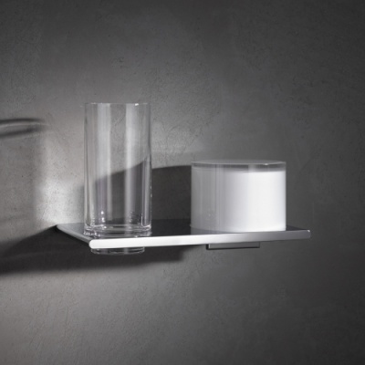 держатель со стаканом и дозатором Keuco Edition 400 11553 019000 Хром