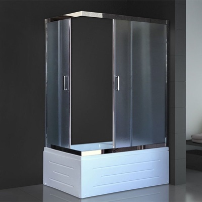 Душевой уголок Royal Bath BP 120х80 RB8120BP-C-CH-R с поддоном профиль Хром стекло матовое