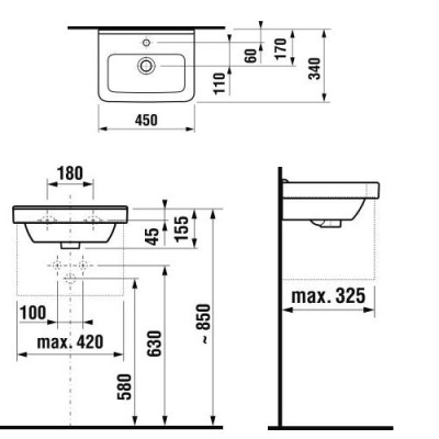 Раковина Jika Cubito 8.1142.2.000.104.1 Белая
