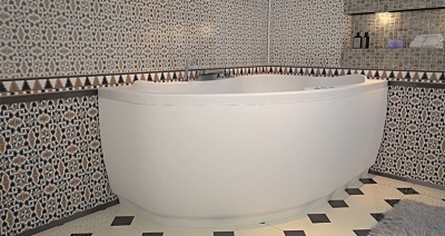 Акриловая ванна Aquanet Capri 160x100 R 00203915+243003+204668 с гидромассажем