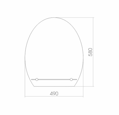Зеркало Mixline Комфорт Уют 49 525474 с полкой