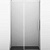 Душевая дверь в нишу WasserKRAFT Dinkel 58R 120 профиль Хром стекло прозрачное