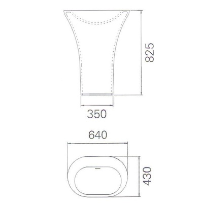 Раковина Montebianco Etna 64 11231 Белая