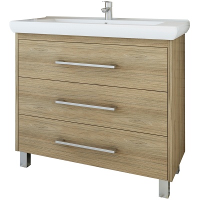 Тумба с раковиной Sanflor Ларго 100 С0002113 Швейцарский вяз