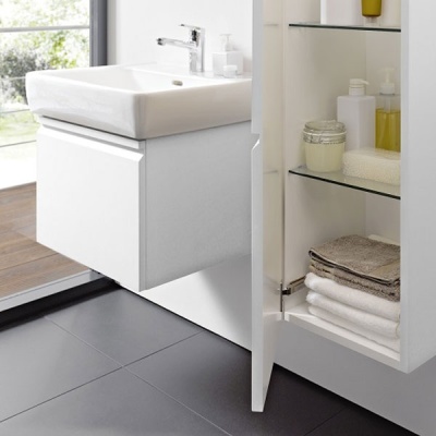 Тумба под раковину Laufen Pro New 60x48 подвесная Белая матовая