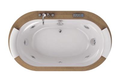 Акриловая ванна Jacuzzi Opalia 190x110 wood 9F43-498A Тик