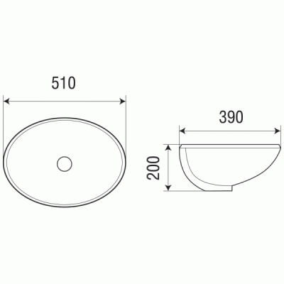 Раковина WeltWasser Deilbach 6005 51 10000003894 Белый глянец